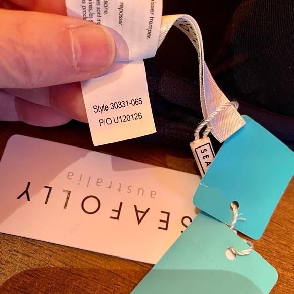 🏖️Seafolly Soft Cup Halter Bikini Top Indigo🏖️ NWT - Picture 14 of 16